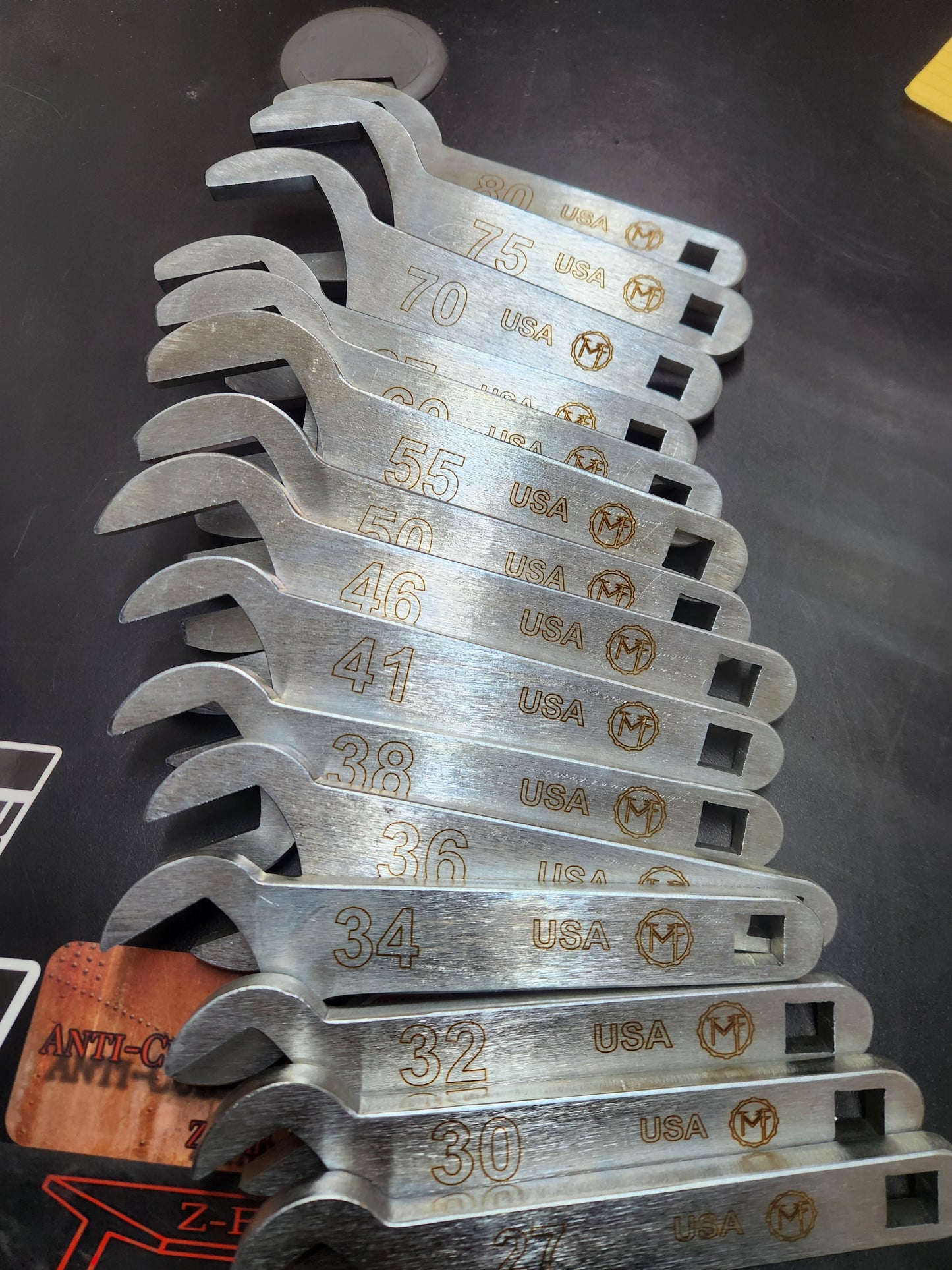 Stock service wrench set 15-piece set