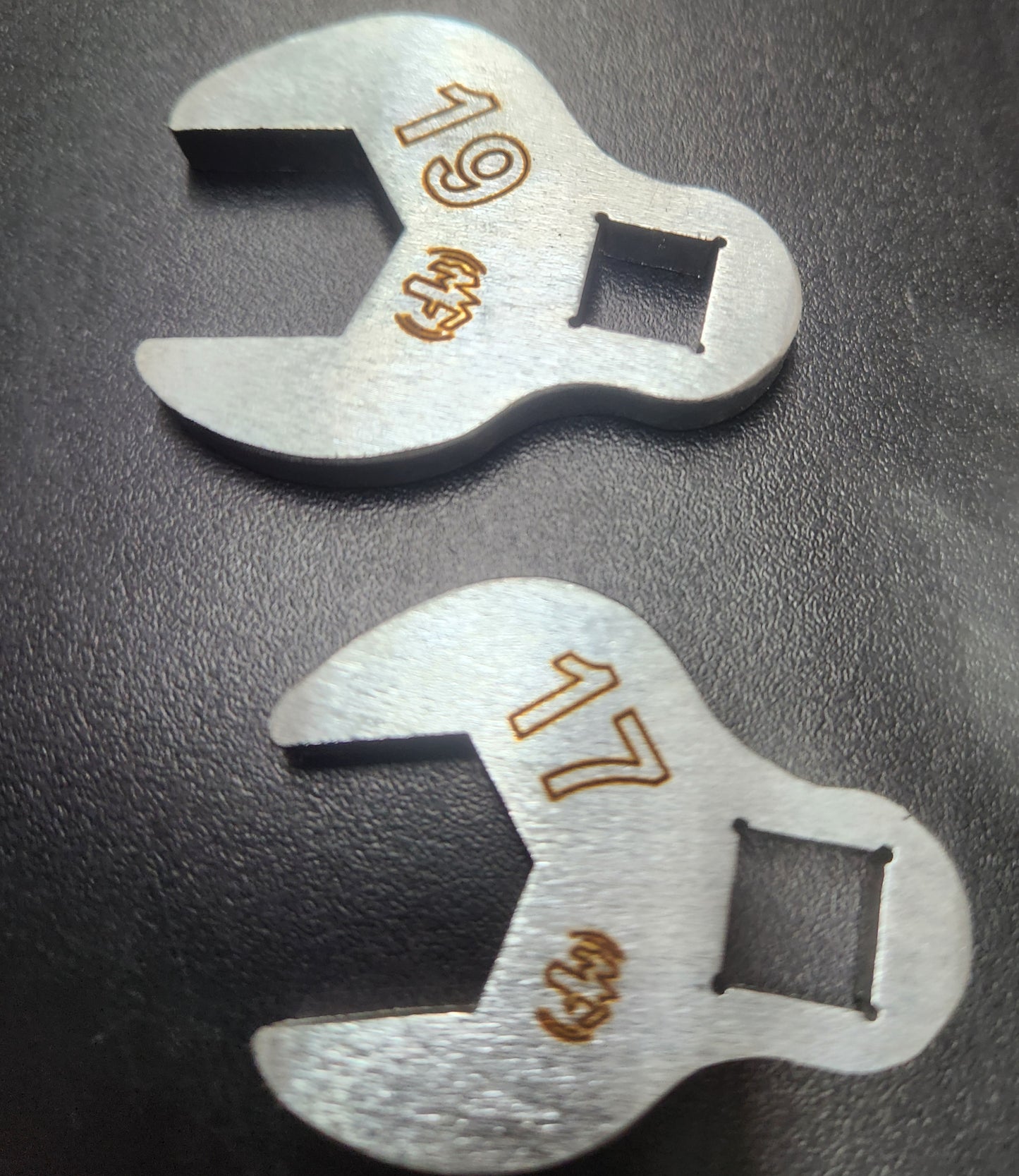 2 pc set 3/8" drive Bobcat Crows-foot 17mm and 19mm