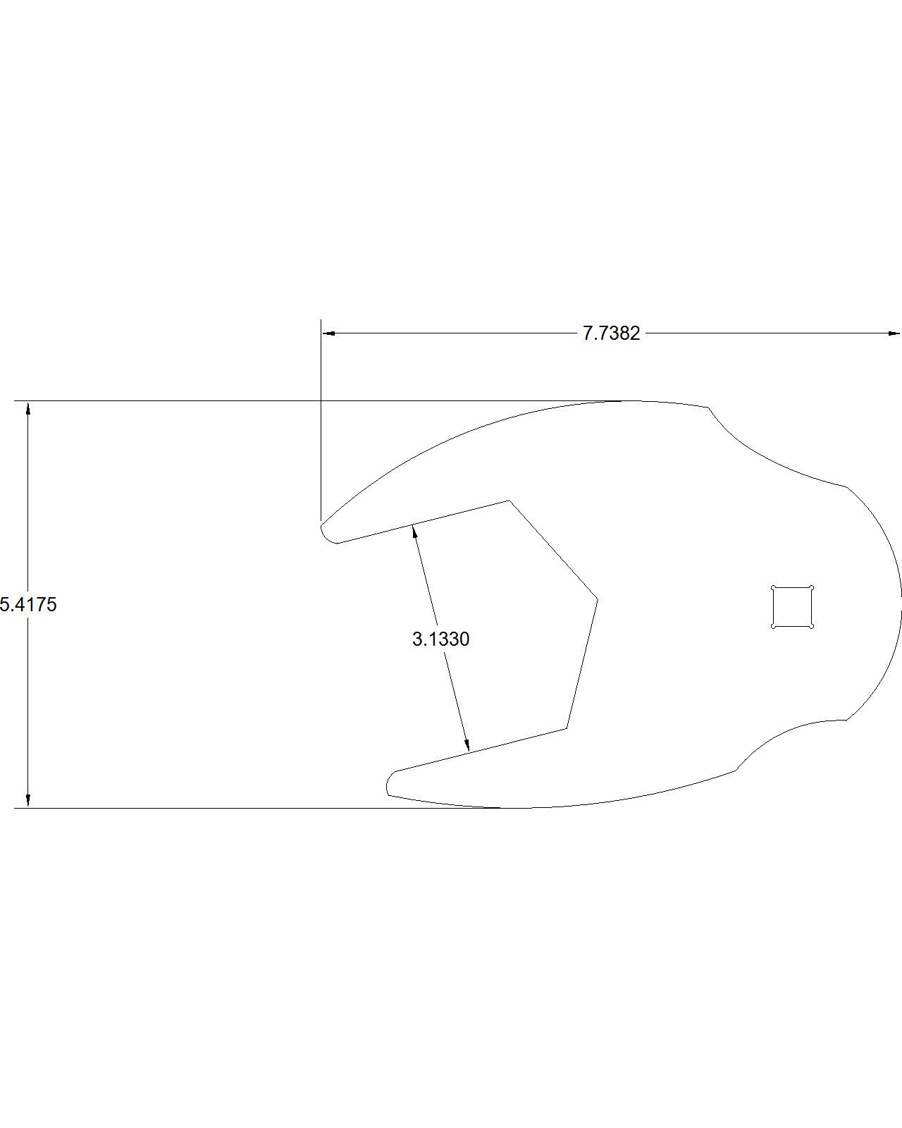 3-1/8" Crows Foot Torque Adapter