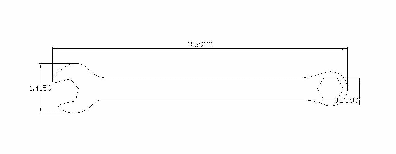 Bulletproof 16mm standard wrench single/ 12-point