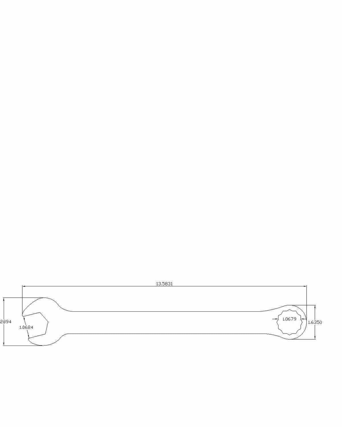 Bulletproof Combination Wrench 1 1/16"