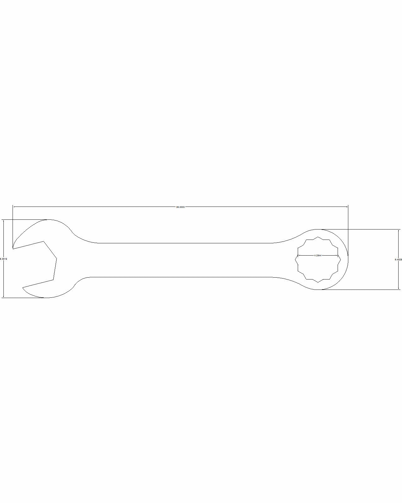 Bulletproof Combination Wrench 4-1/4"