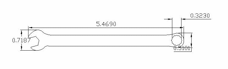 8mm combination wrench
