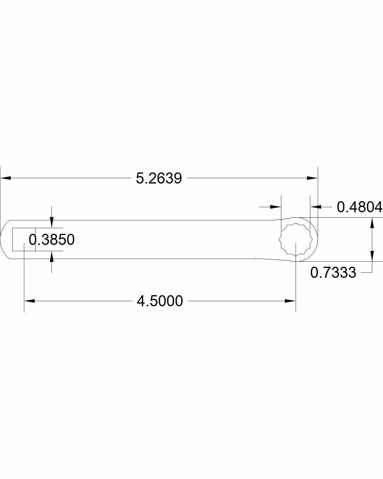 Bulletproof 12mm Dog Bone 4.5-in on-center Torque Adapter