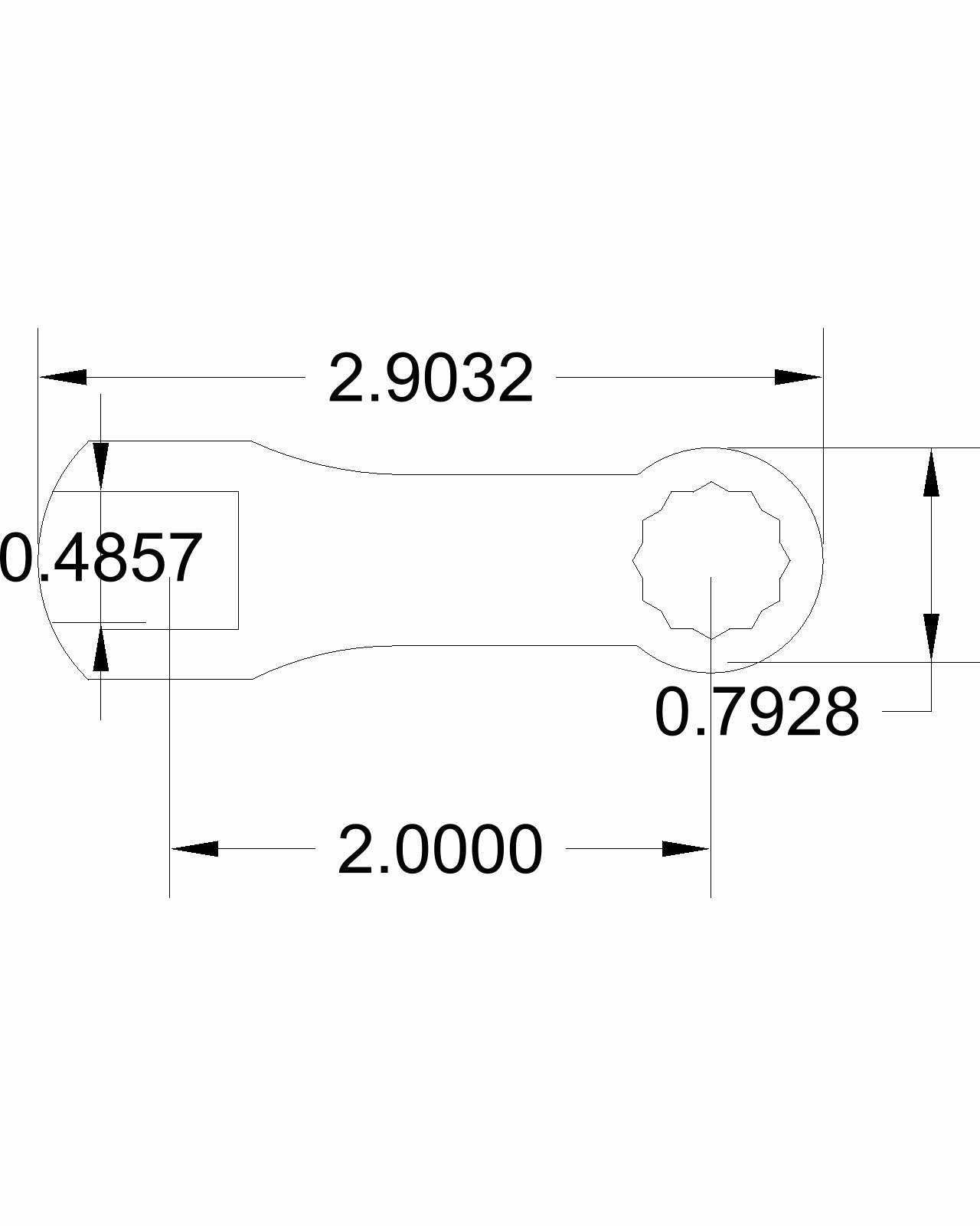 Bulletproof 1/2" Torque Adapter Heavy Duty 3/8 thick