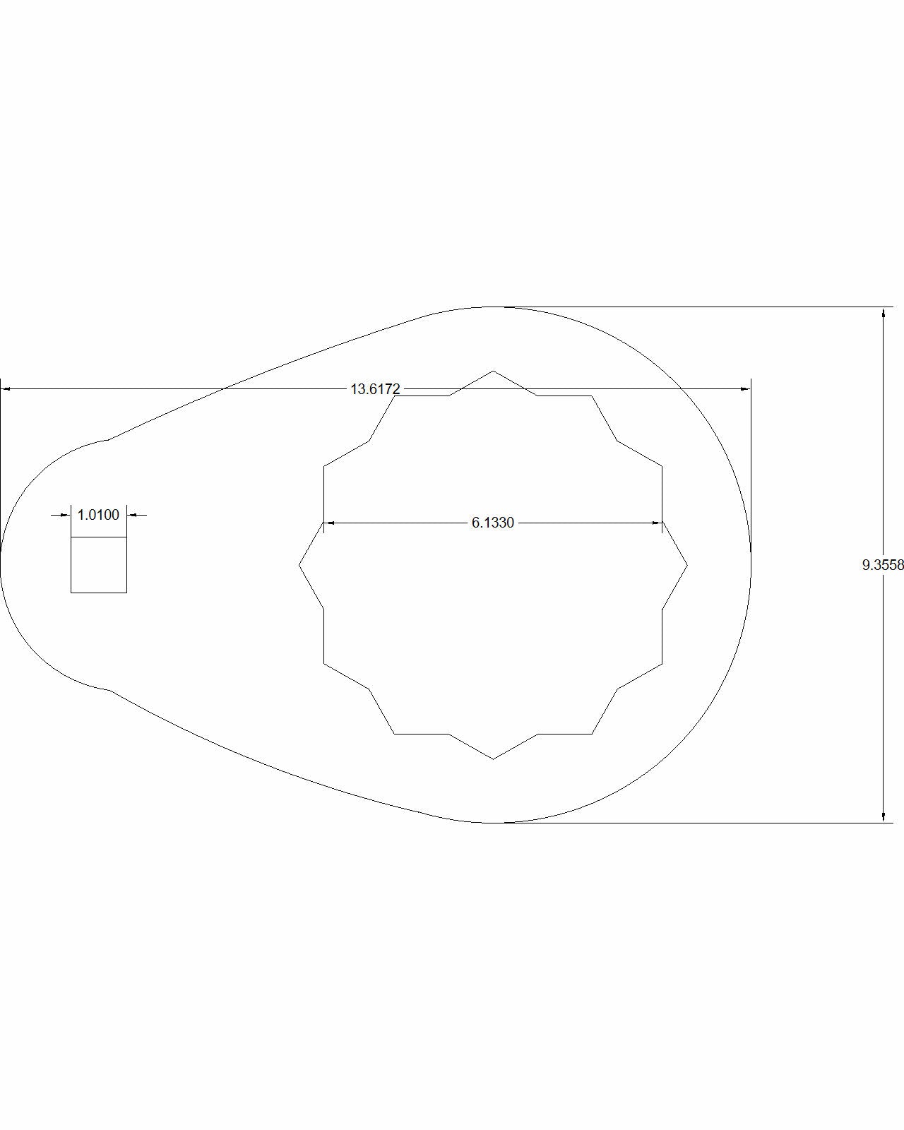 2pc set 6-1/8" Torque Adapter
