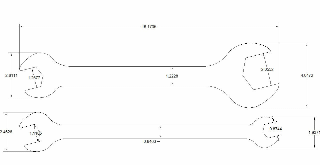 2pc Double Offset Open Ends mm set "Perfetti 2" special