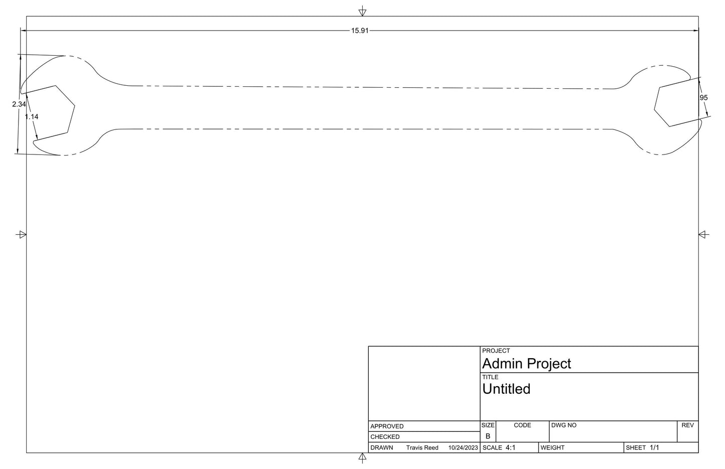 "Clint B. Flange" Killer 15/16" & 1-1/8" Open Ends