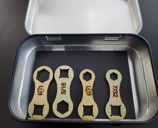 Bulletproof Aviation locking collar dog bone sae 6 point 4pc .119 thick