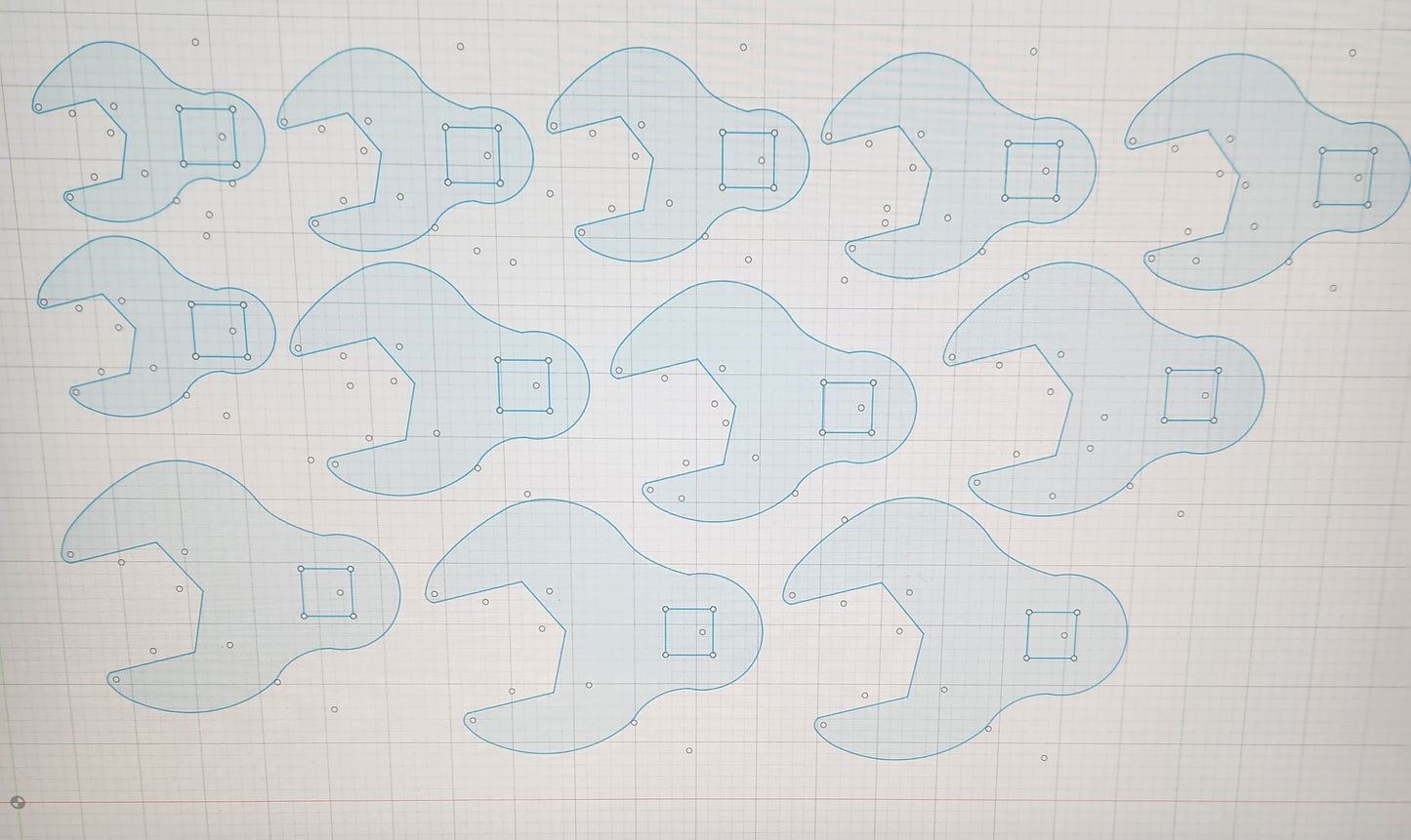 17pc Bulletproof Crows foot mm full set