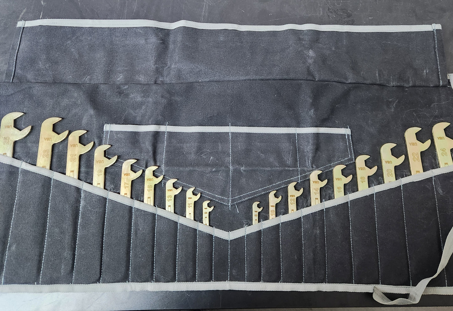 18pc set Standard mm Double Open Ended 8mm-25mm with 0 skips