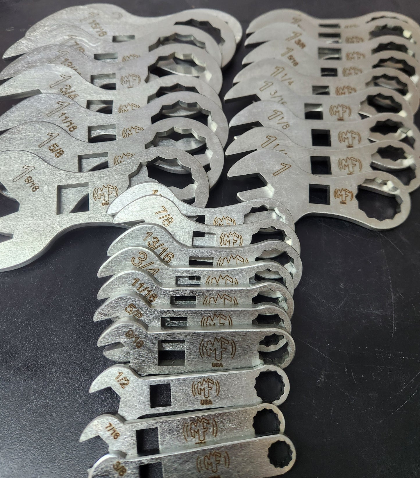 27pc set Stubby Wrenches 3/8" to 2"