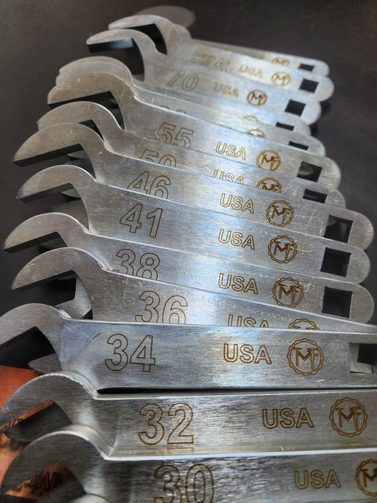 Stock service wrench set 15-piece set