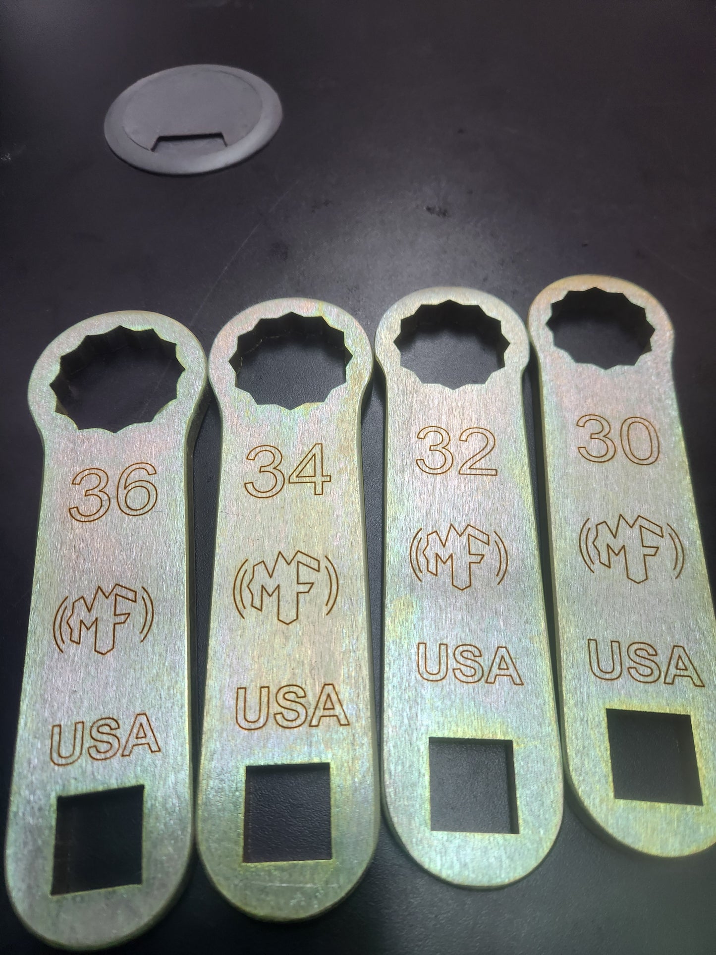 4pc set Dog Bone Torque Adapter Sizes 30mm 32mm 34mm and 36mm with 5"-On-Center