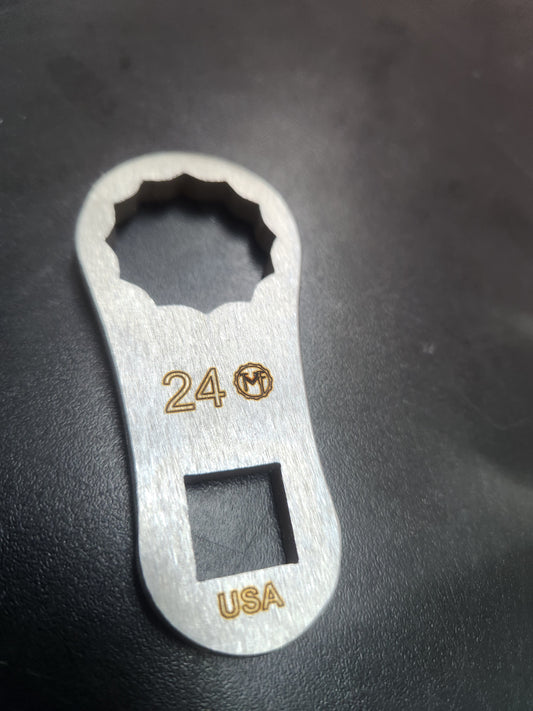 12-point 24mm Torque Adapter 3" long