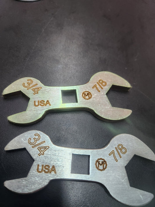 Armorer wrench 3/4 and 7/8 open end