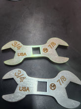 Load image into Gallery viewer, Armorer wrench 3/4 and 7/8 open end