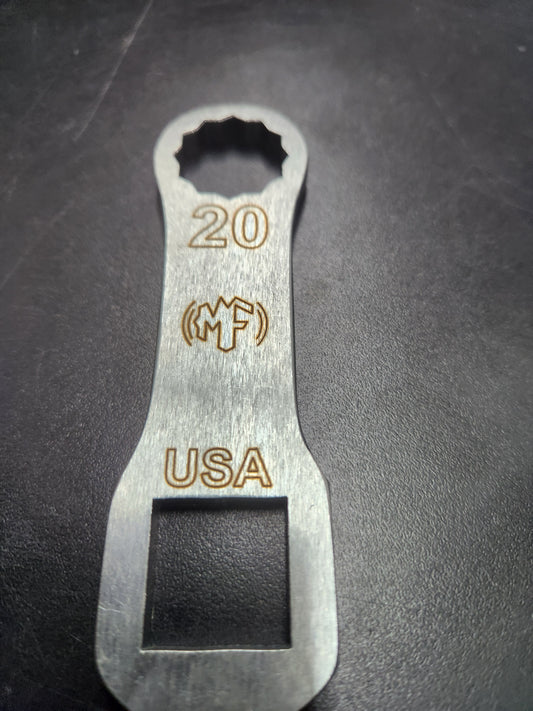 20mm Dog bone torque adapter 3-inch center to center