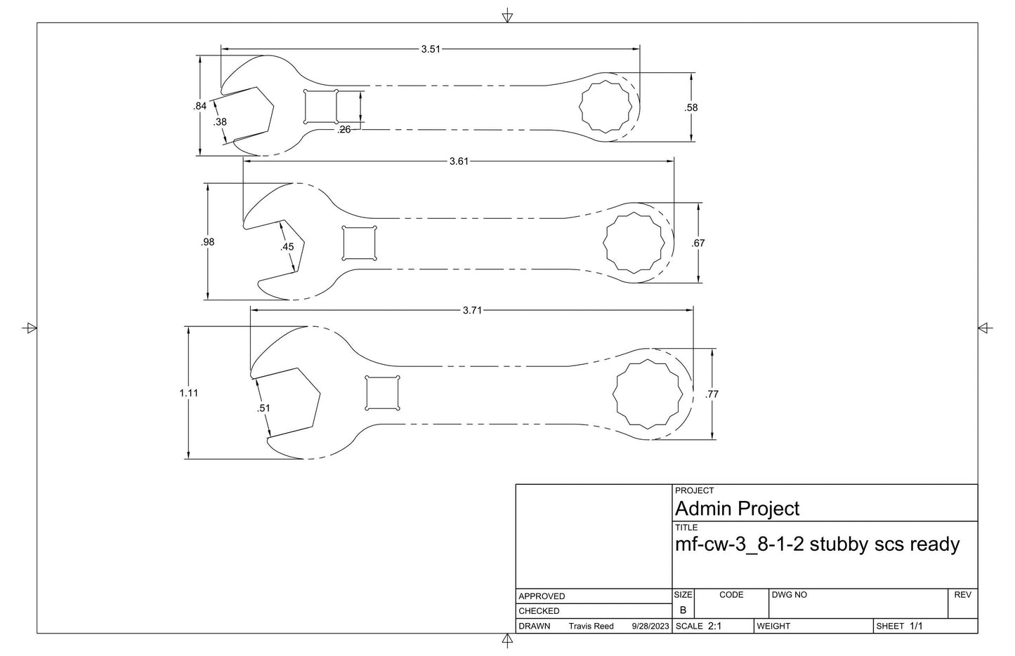 11pc Full Stubby Set 3/8 to 1-in with 12-point