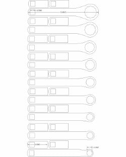 Bulletproof Hammer wrench 9-piece set