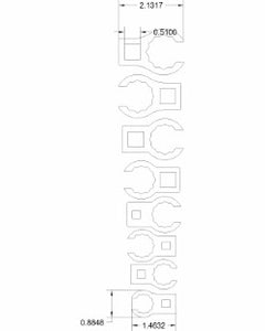 SAE flare nut "Dixon" set 9/16 to 1"