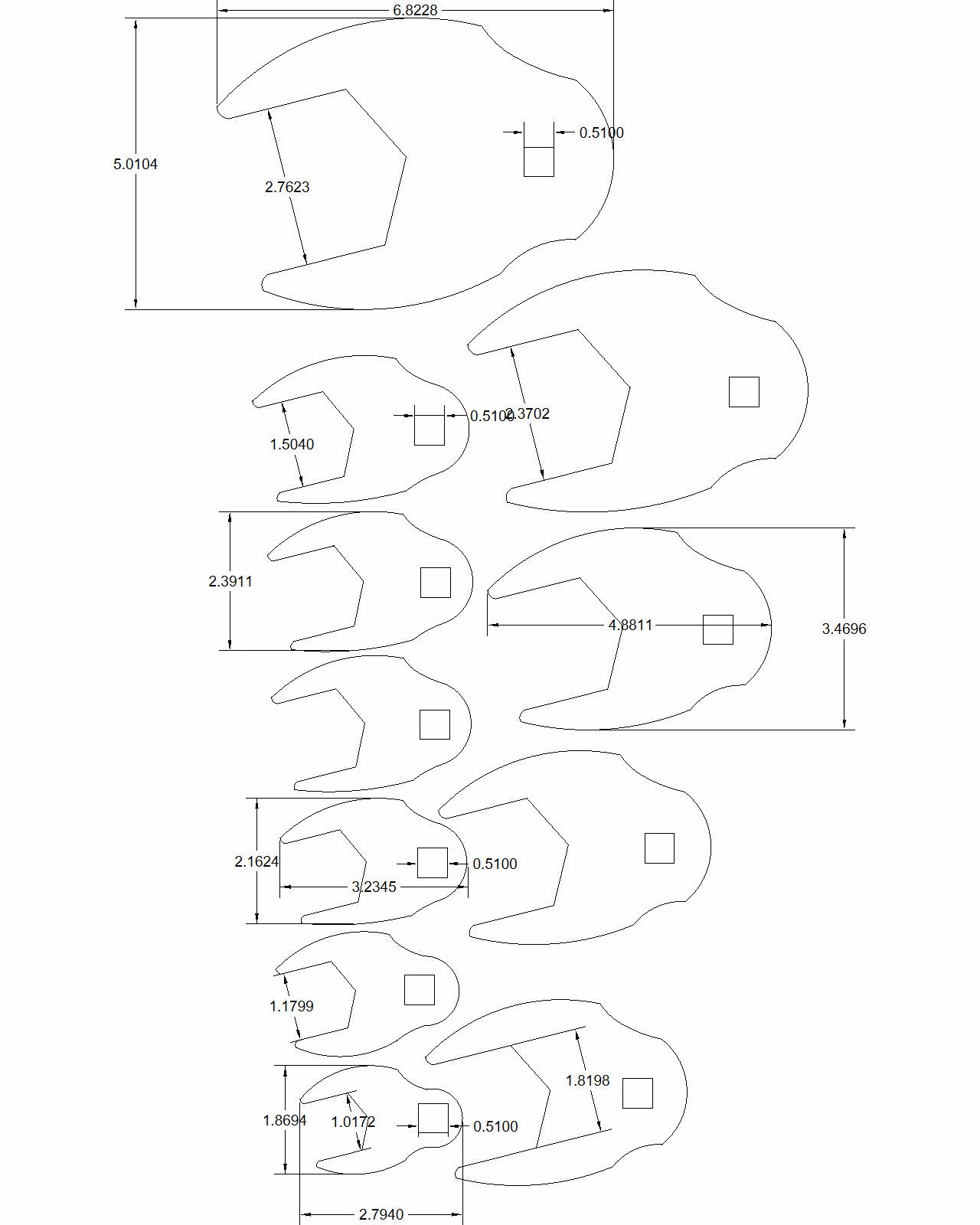 Tightening fittings where a box-end wrench is incapable of being seated.  Used for accessing fittings located against walls or deep within machine housing. Especially good for assembling and disassembling machinery and equipment in confined spaces.  