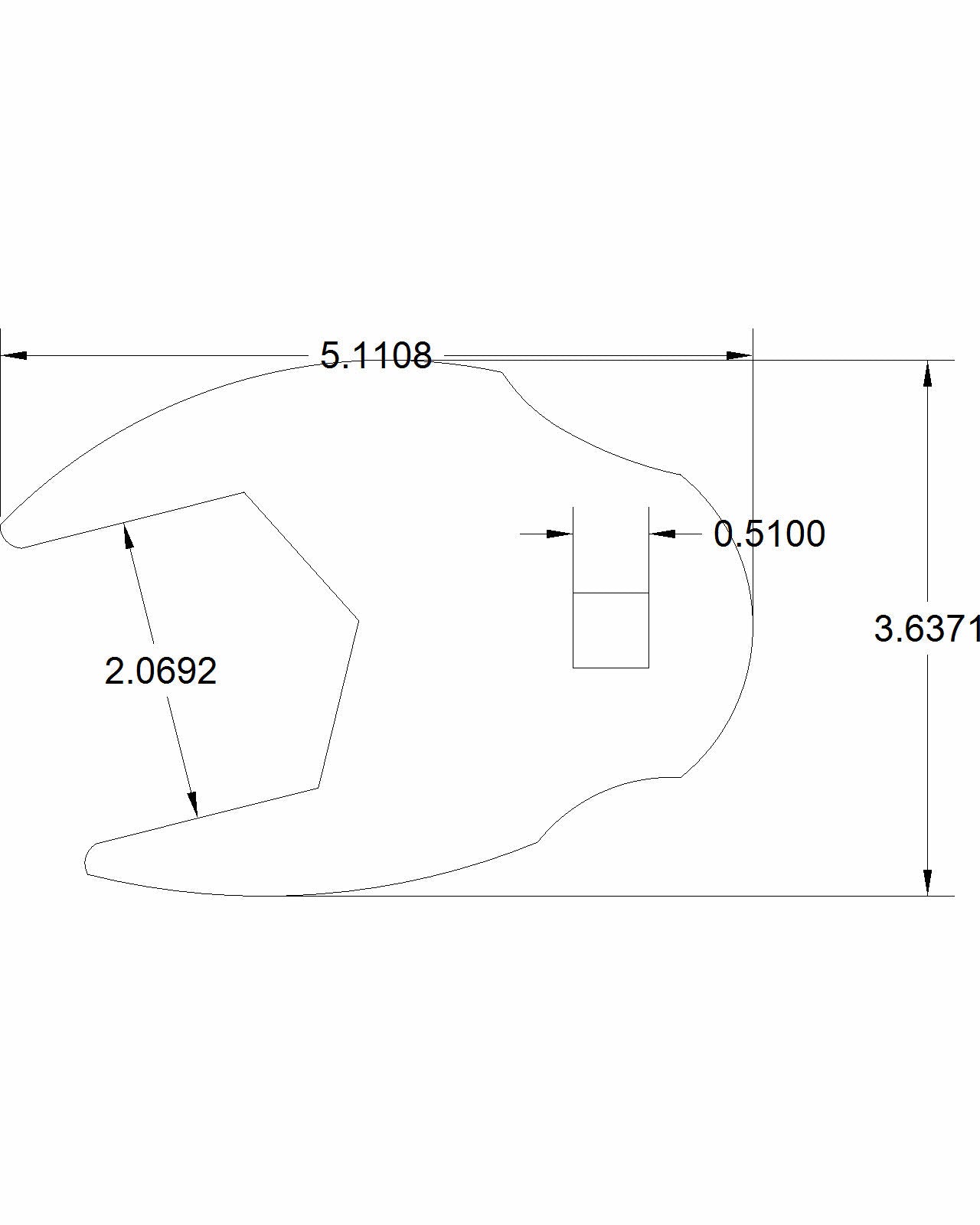 Bulletproof 2-1/16" Crows Foot Torque Adapter