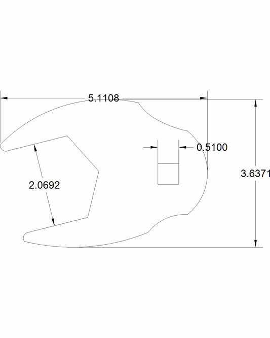Bulletproof 2-1/16" Crows Foot Torque Adapter