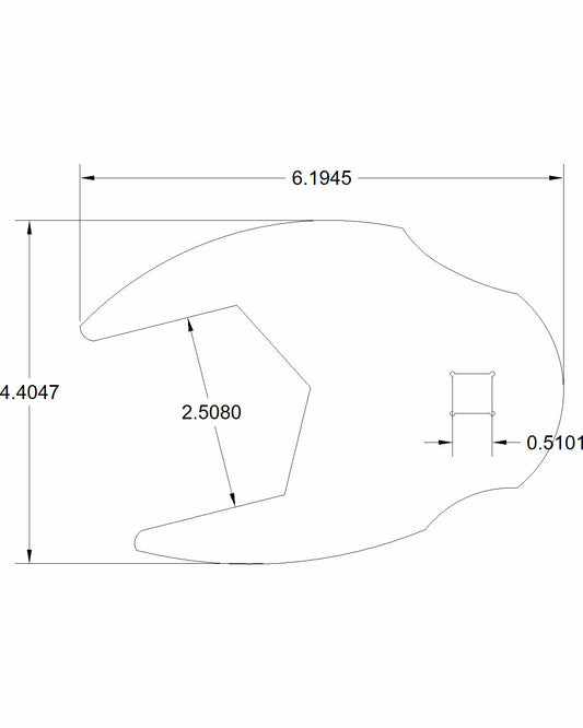2  1/2" in Crows foot adapter