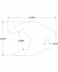 2  1/2" in Crows foot adapter