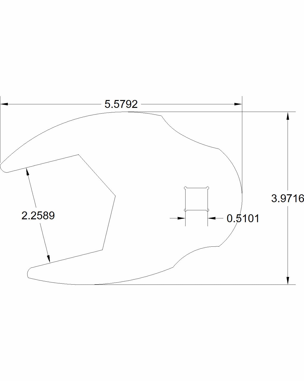 Bulletproof 2-1/4" Crows Foot Torque Adapter