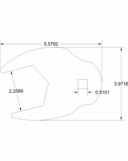 Bulletproof 2-1/4" Crows Foot Torque Adapter