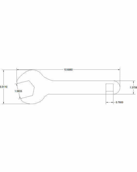 Bulletproof 40mm Crows Foot 10-inch long