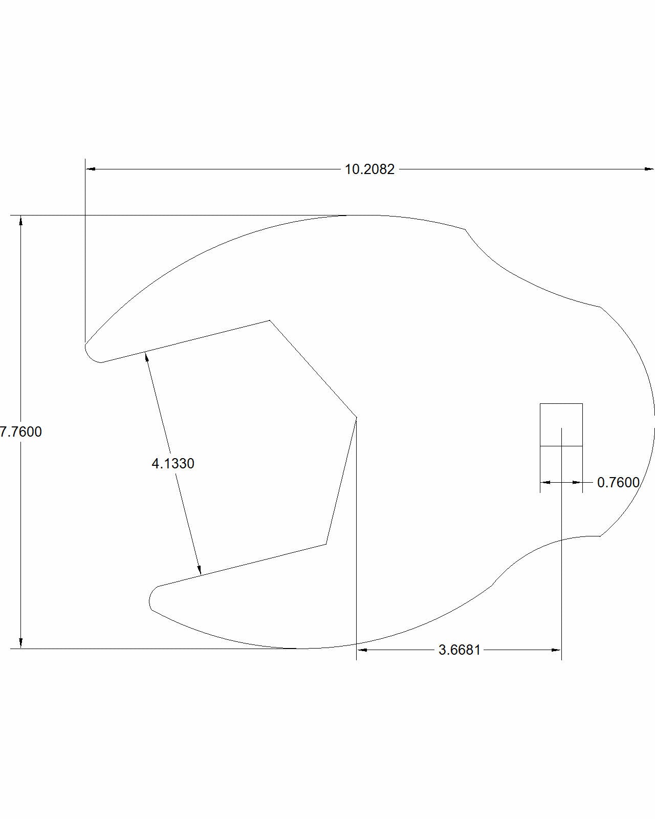 Bulletproof 4-1/8" Crows Foot Torque Adapter