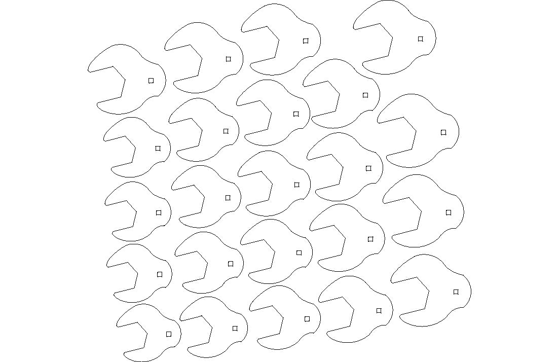 Bulletproof Crows foot mm 50mm to100mm