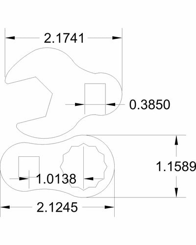 3/4 crows & 3/4 torque adapter