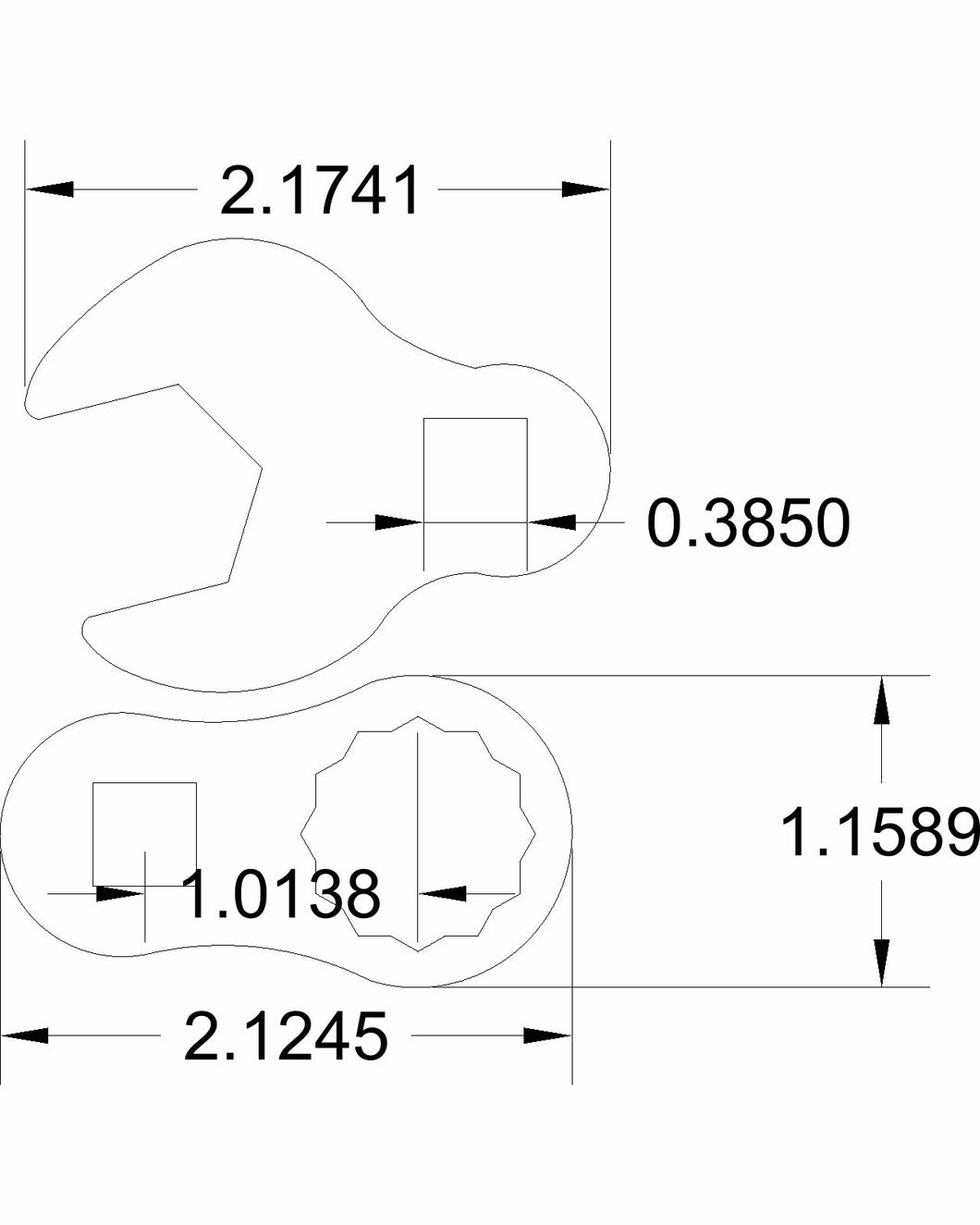 3/4 crows & 3/4 torque adapter