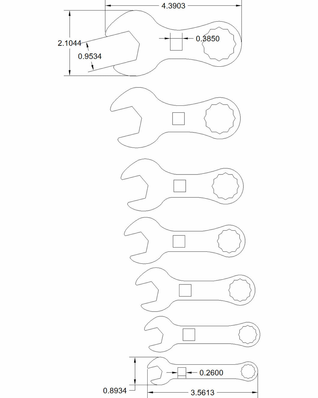 Posada 7pc stubby