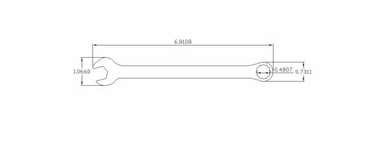 12mm Combination Wrench 12-point 7-inch in length