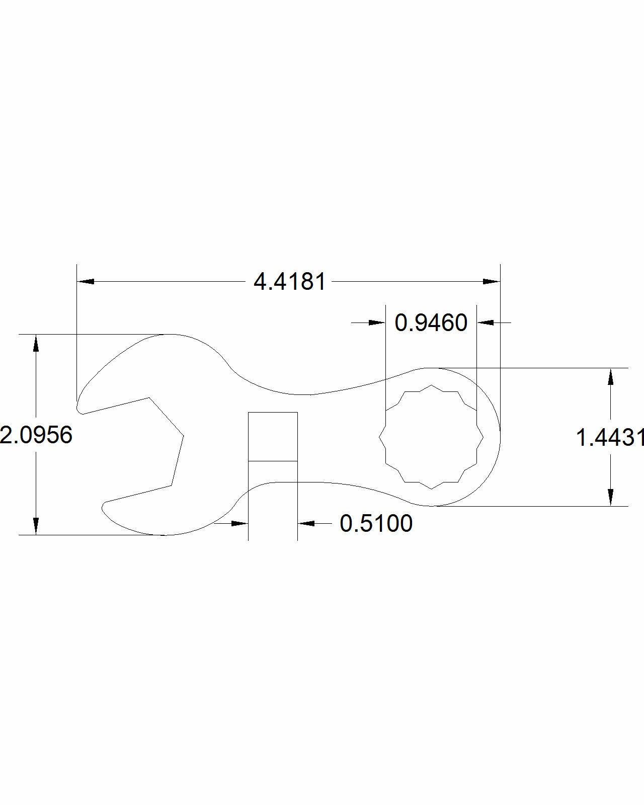 Bulletproof Stubby Wrench 15/16"