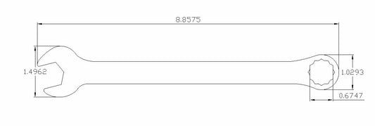 Bulletproof 17mm Combination Wrench