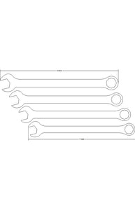 1 5/16 to 1 1/2 combination wrench 4 pc.