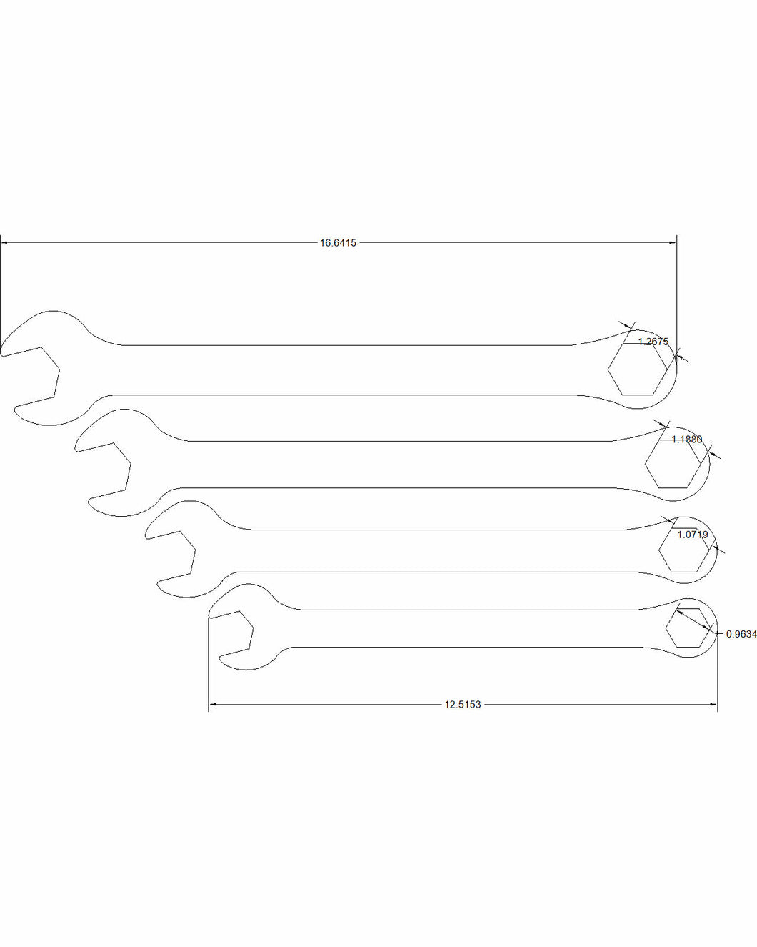 24mm 27mm 30mm 32mm 4pc set 6 point