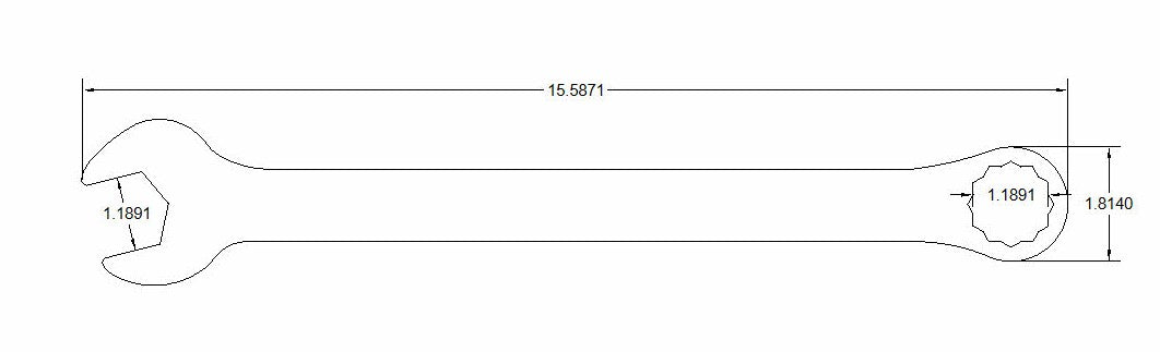 Bulletproof Combination Wrench 30mm