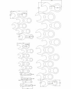 3/8-to-2-inch 27 pc stubby wrench set