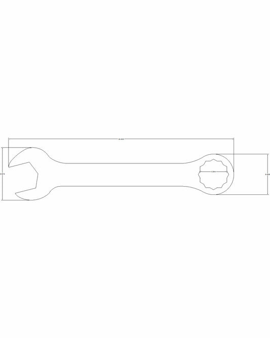 Bulletproof Combination Wrench 4-1/4"