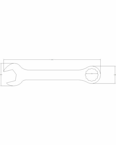 4 1/4 Combination drive wrench
