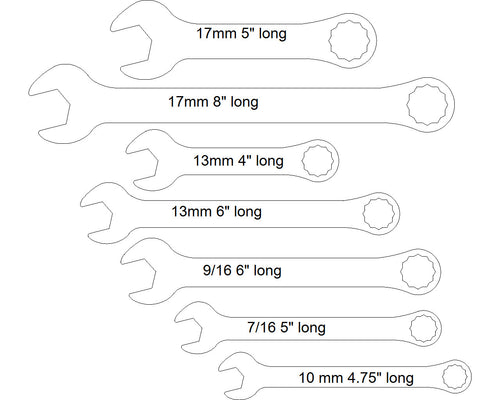 Trick Turbo Set 7pc.  3/16
