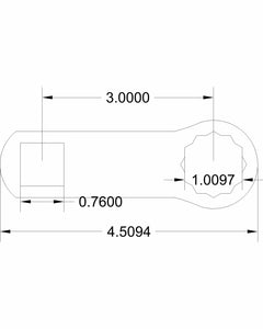 1 inch torque adapter 4000ft lbs at failure
