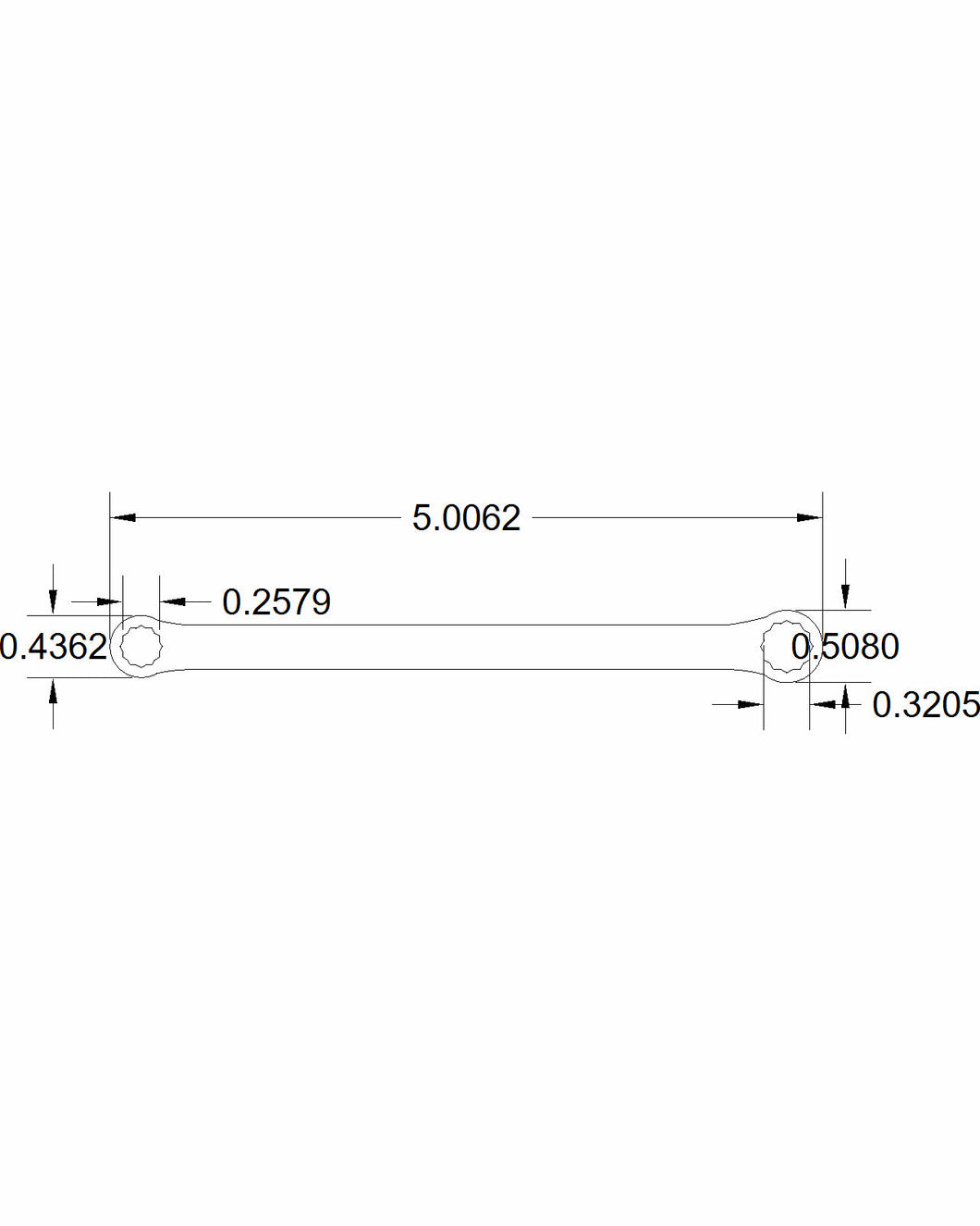 Bulletproof Double box 1/4 & 5/16 wrench